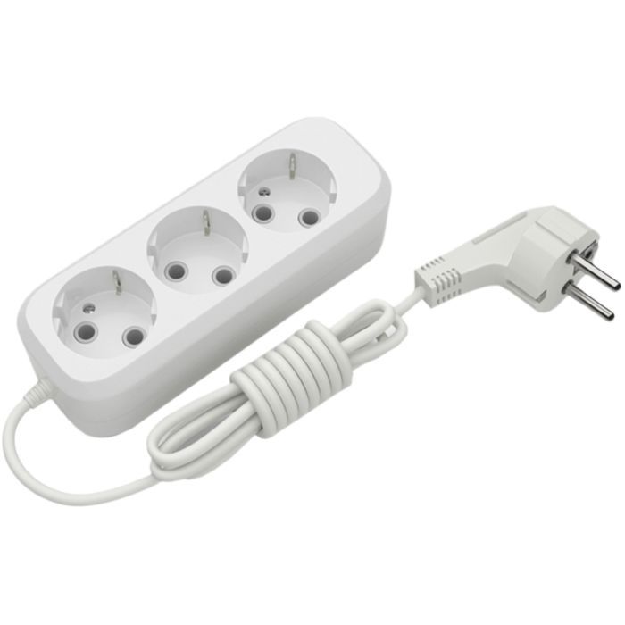Сетевой удлинитель Electrum C-ES-1811 3.0m, 3 роз, white Фото