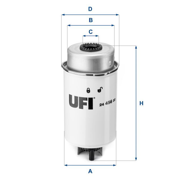 Фильтр топливный UFI 24.456.00 Фото