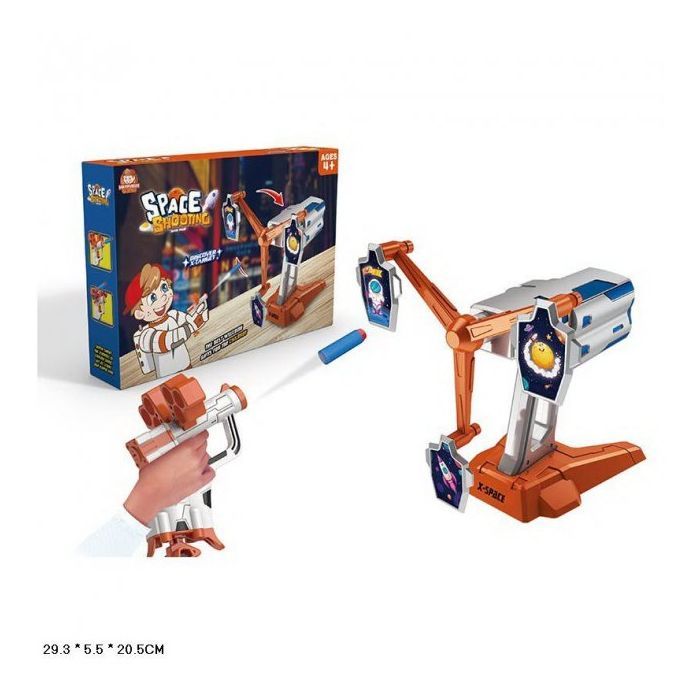 Игровой набор A-Toys Тир: бластер, поролон. снаряди, мішень Фото