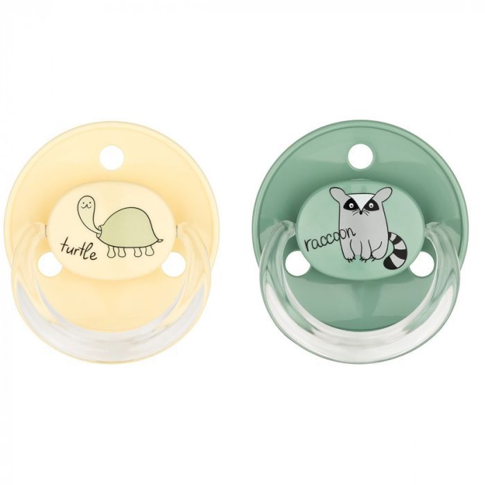 Пустышка Baby-Nova RaccoonTurtle Uni 2 шт Фото