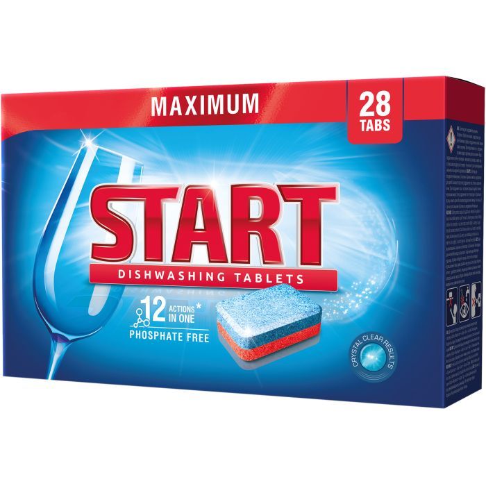 Таблетки для посудомоечных машин Start Maximum 28 шт. Фото