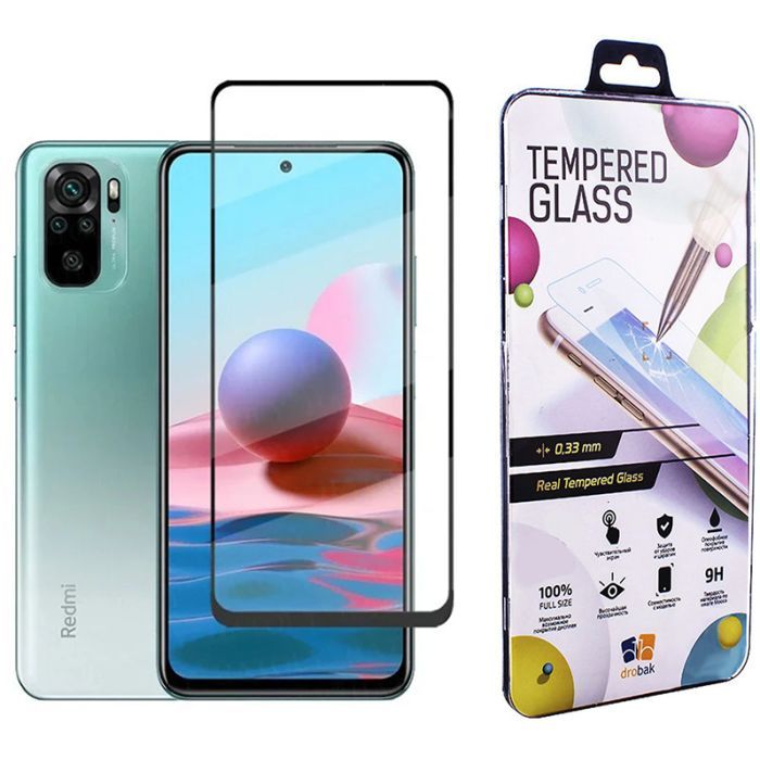 Стекло защитное Drobak Xiaomi Redmi Note 10S Фото