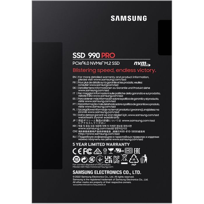 Накопитель SSD Samsung M.2 2280 1TB 990 PRO Фото 4