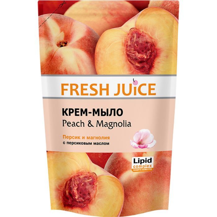 Жидкое мыло Fresh Juice Peach & Magnolia дой-пак 460 мл Фото