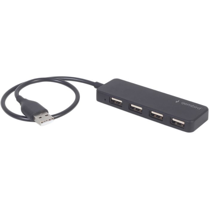 Концентратор Gembird USB 2.0 4 ports black Фото