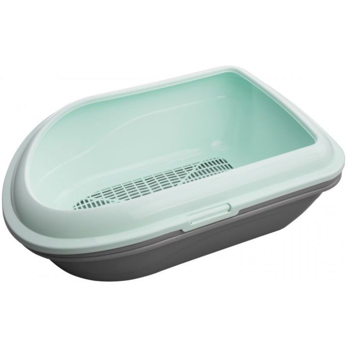 Туалет для кошек AnimAll CNR-130 із сіткою м'ятний Фото