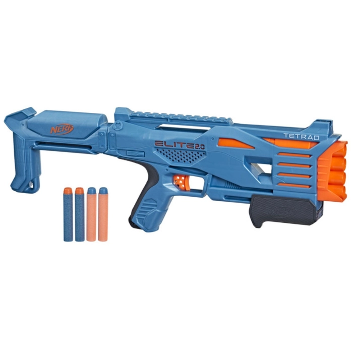 Игрушечное оружие Hasbro Nerf Tetrad QS 4 Нерф Элит 2.0 (F5025)