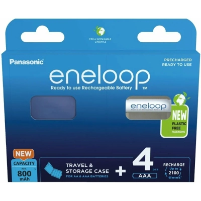 Аккумулятор Panasonic Eneloop AAA 800mAh NI-MH * 4 + Сase (BK-4MCDEC4BE)