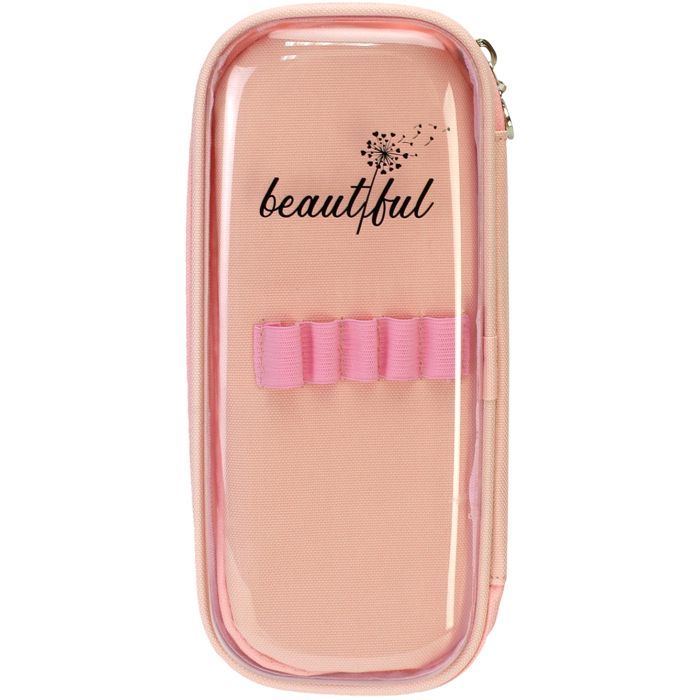 Пенал Cool For School 2 відділення Бежевий Фото