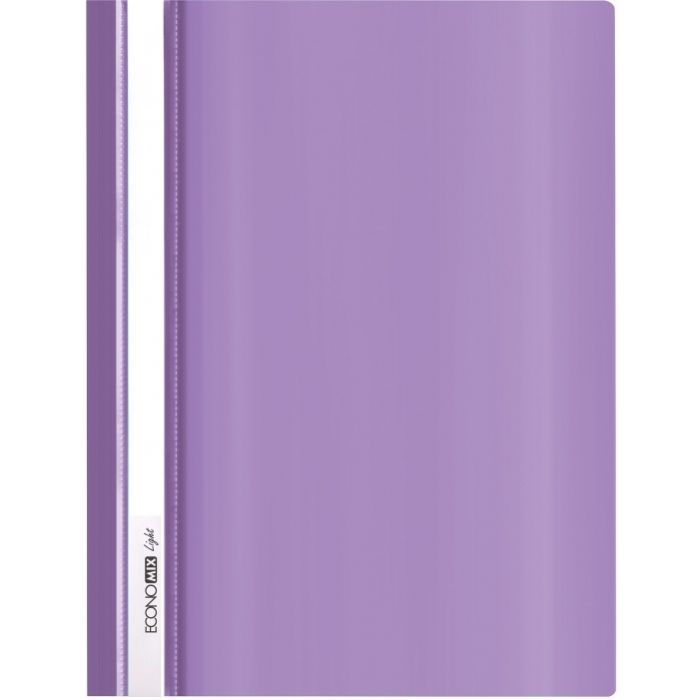 Папка-скоросшиватель Economix А4 Light без перфорации, фиолетовая Фото