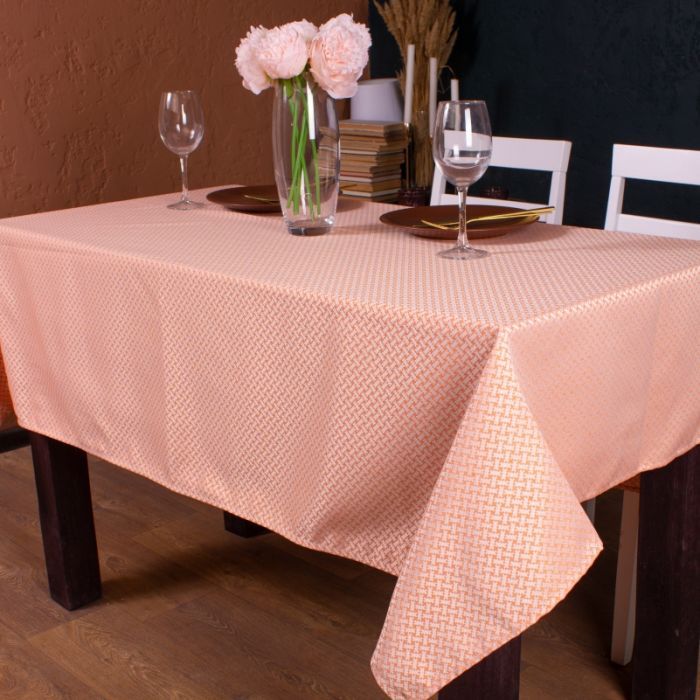 Скатерть MirSon Жаккард №302 Jacquard Orange 100x140 см Фото