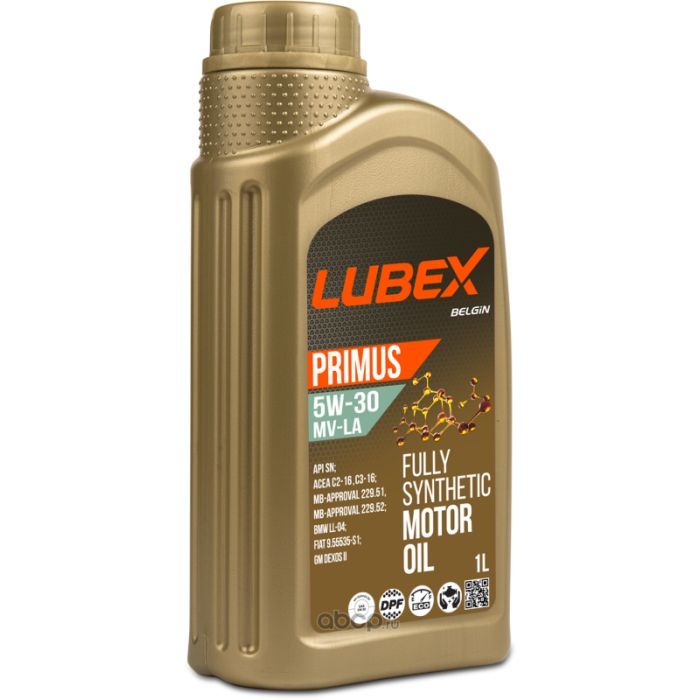 Моторное масло LUBEX PRIMUS MV-LA 5W-30 1л Фото