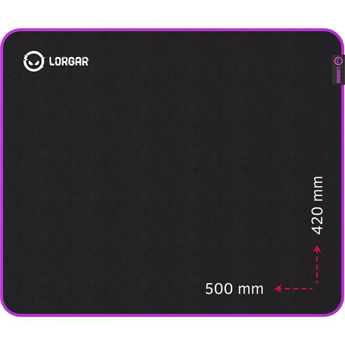 Коврик для мышки Lorgar Main 315 Black/Purple Фото
