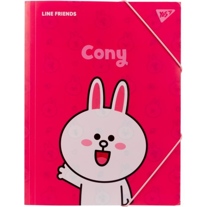 Папка на резинках Yes A4 Line Friends Cony Фото