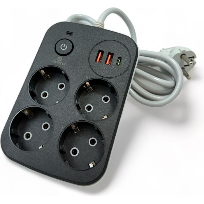 Сетевой фильтр питания XoKo XK-SP-4-2-1-BK Фото