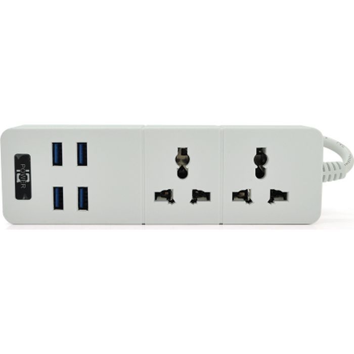 Сетевой фильтр питания Voltronic TВ-Т07, 2роз, 4*USB White Фото
