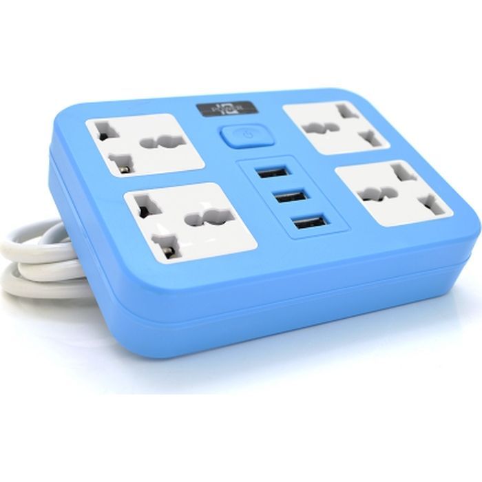 Сетевой фильтр питания Voltronic TВ-Т15, 4роз, 3*USB Blue Фото