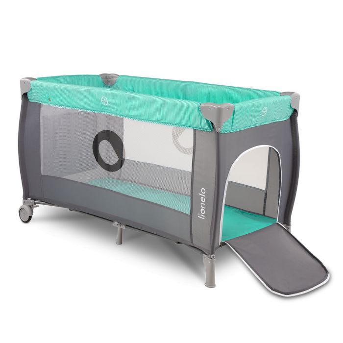 Детский манеж Lionelo Sven Plus Turquoise-grey Фото 2