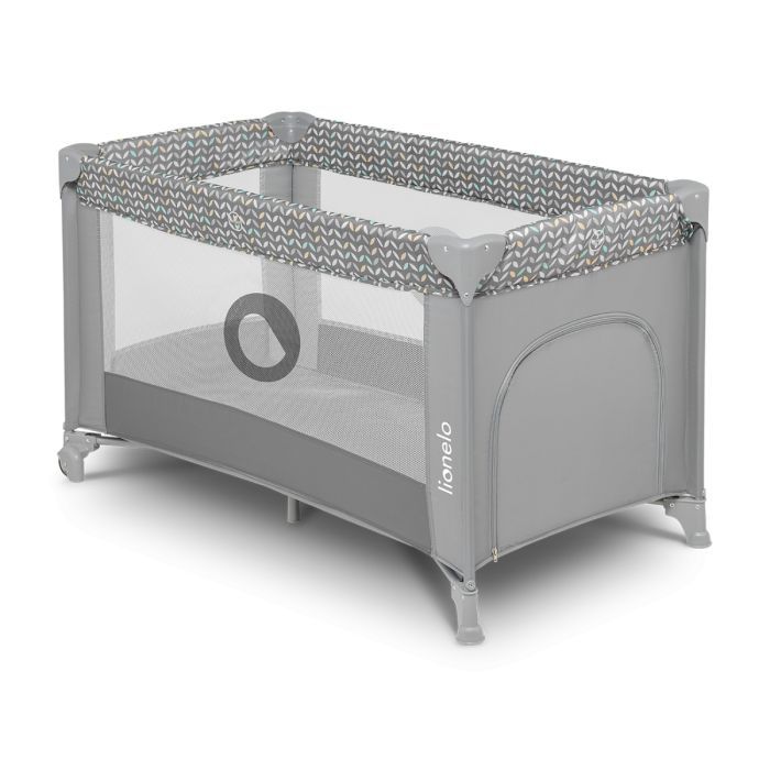 Детский манеж Lionelo Stefi Grey Concrete Multicolor Фото