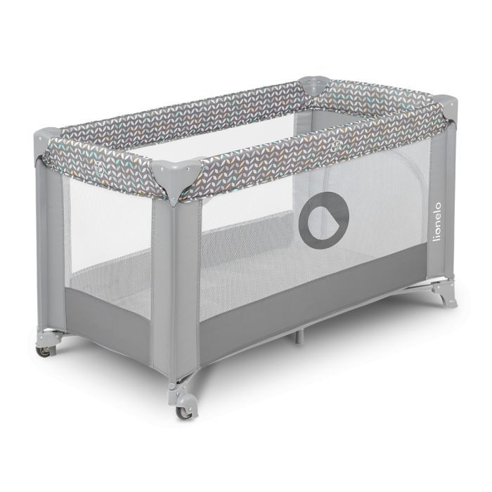 Детский манеж Lionelo Stefi Grey Concrete Multicolor Фото 2