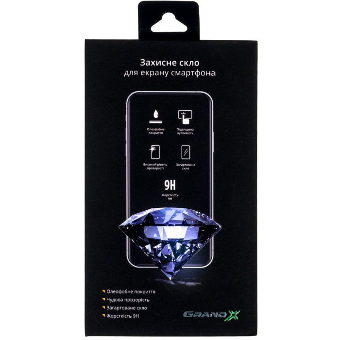 Стекло защитное Grand-X Apple iPhone 15 Pro 9D black Фото