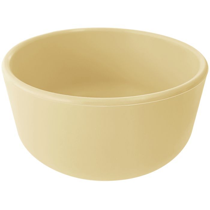 Тарелка детская MinikOiOi Bowl глубокая силиконовая тарелка Mellow Yellow Фото