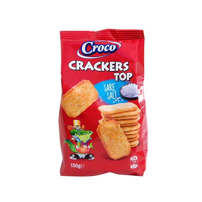 Печенье Croco Crackers Top соленый 150 г Фото