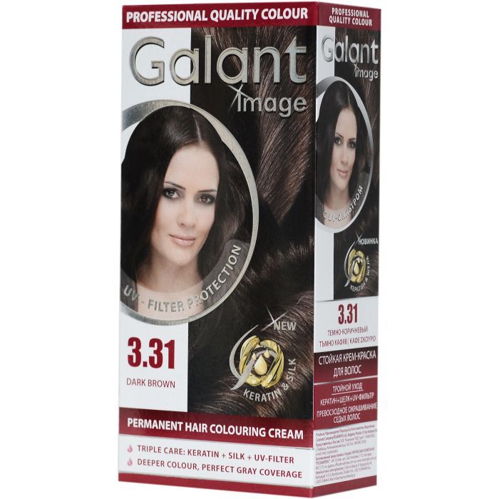 Краска для волос Galant Image 3.31 - Темно-коричневый Фото