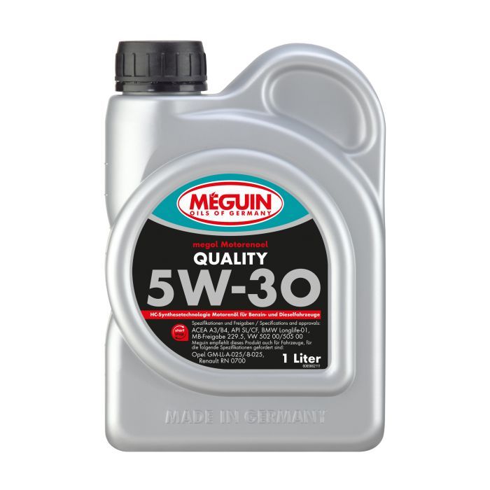 Моторное масло Meguin QUALITY SAE 5W-30 1л Фото