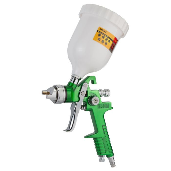 Краскопульт Sigma HVLP 1.4 верхний бак, (зеленый) Фото