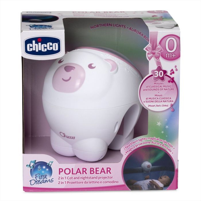 Ночник Chicco проектор First Dreams Полярне ведмежа Рожевий Фото 5