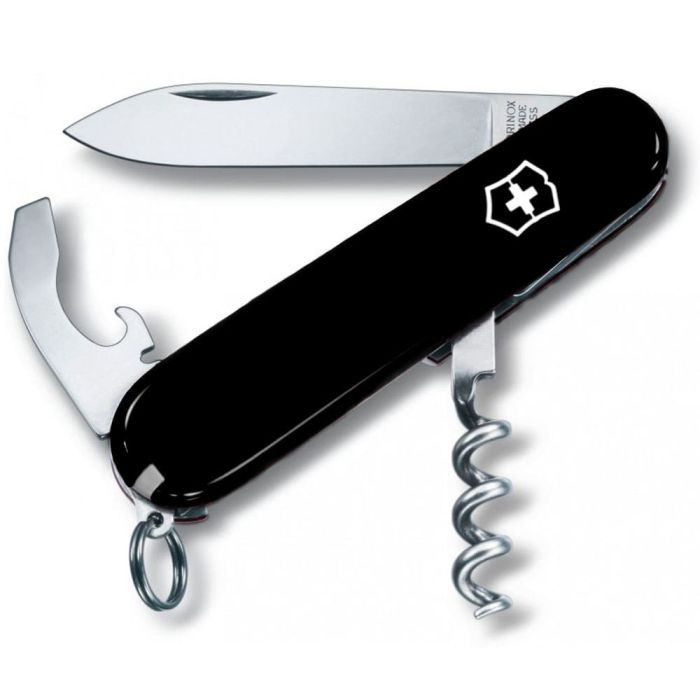 Нож Victorinox Waiter 84 мм Чорний Фото