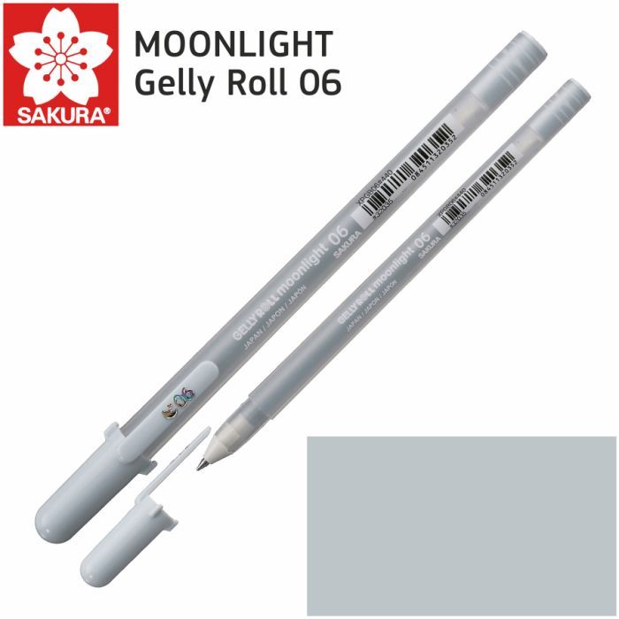 Ручка гелевая Sakura MOONLIGHT Gelly Roll 06, Голубо-серый Фото