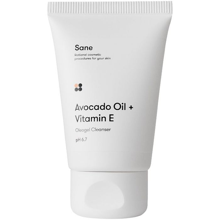 Гидрофильное масло Sane Avocado Oil + Vitamin E Oleogel Cleanser 40 мл Фото