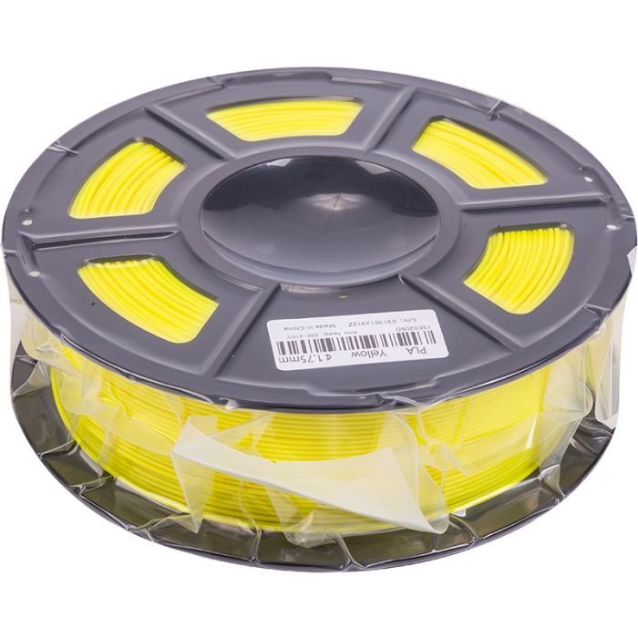 Пластик для 3D-принтера PowerPlant PLA, 1.75 мм, 1kg, yellow Фото