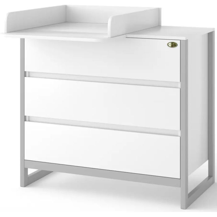 Комод-пеленатор Angelo Magic бело-серый 90х49х82 Фото