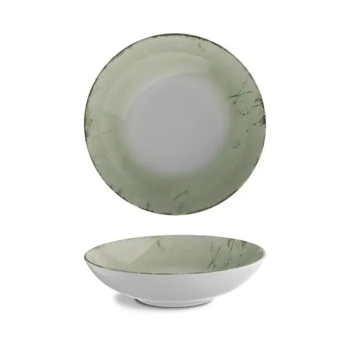 Тарелка G.Benedikt Isabelle глибока 22 см Stone Green Фото