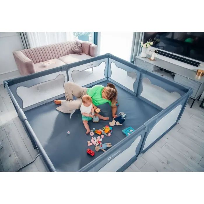 Детский манеж Lionelo Willow XL Grey Concrete Фото 9