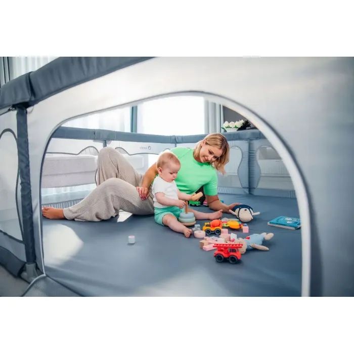 Детский манеж Lionelo Willow XL Grey Concrete Фото 5