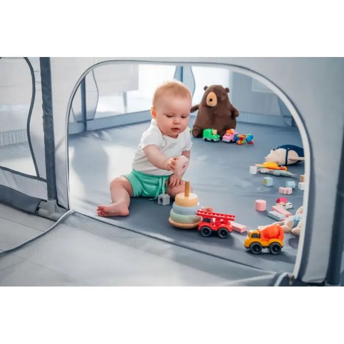 Детский манеж Lionelo Willow XL Grey Concrete Фото 6