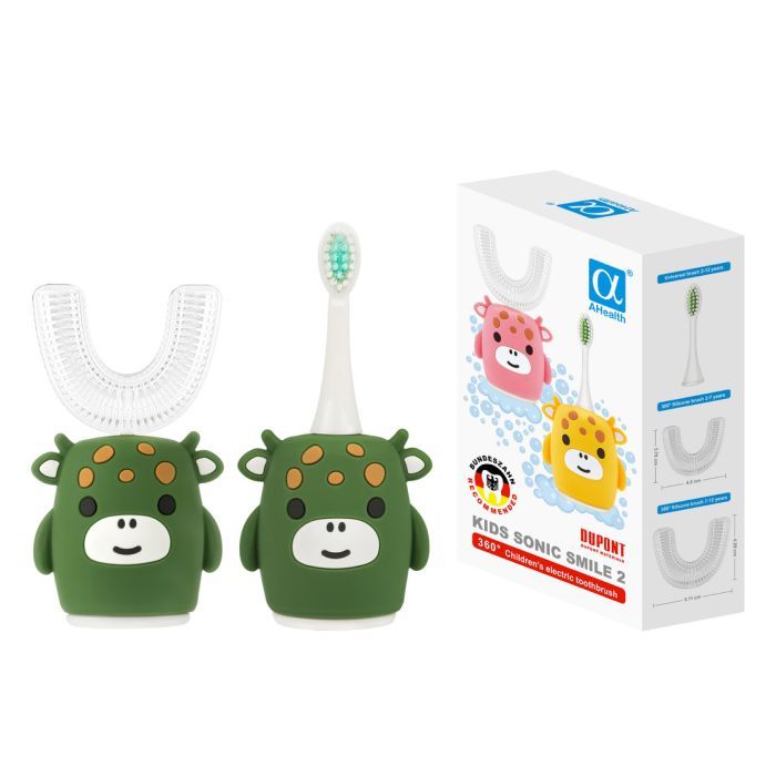 Электрическая зубная щетка AHealth KIDS SONIC SMILE 2 Green Фото