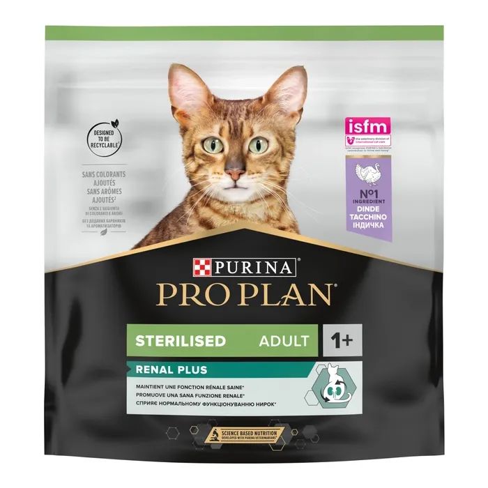 Сухой корм для кошек Purina Pro Plan Sterilised Adult 1+ Renal Plus Для дорослих стерил Фото