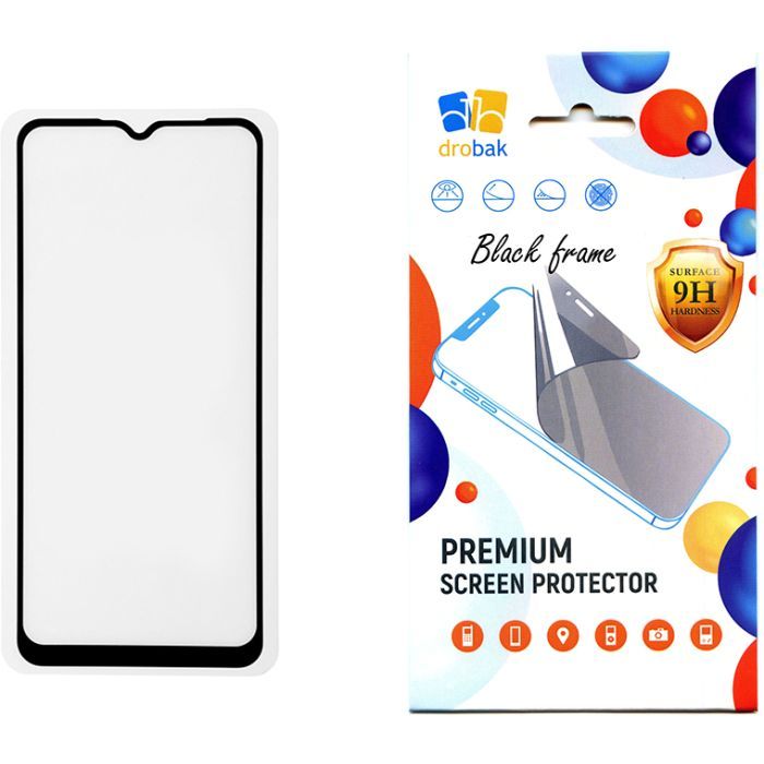 Стекло защитное Drobak Realme С51 Black Фото