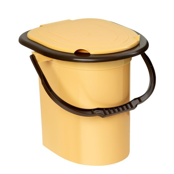 Ведро-туалет Горизонт Бежевое 18 л Фото