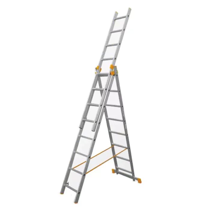 Лестница BUDFIX универсальная трехсекционная 01410, 3х10 Фото