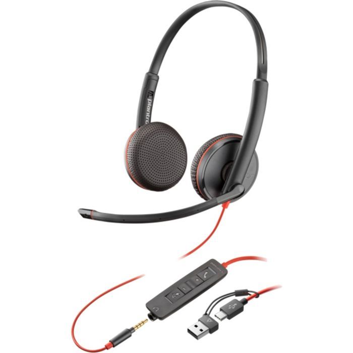 Наушники Poly Blackwire 3225 USB-A/C/+ 3.5mm Фото