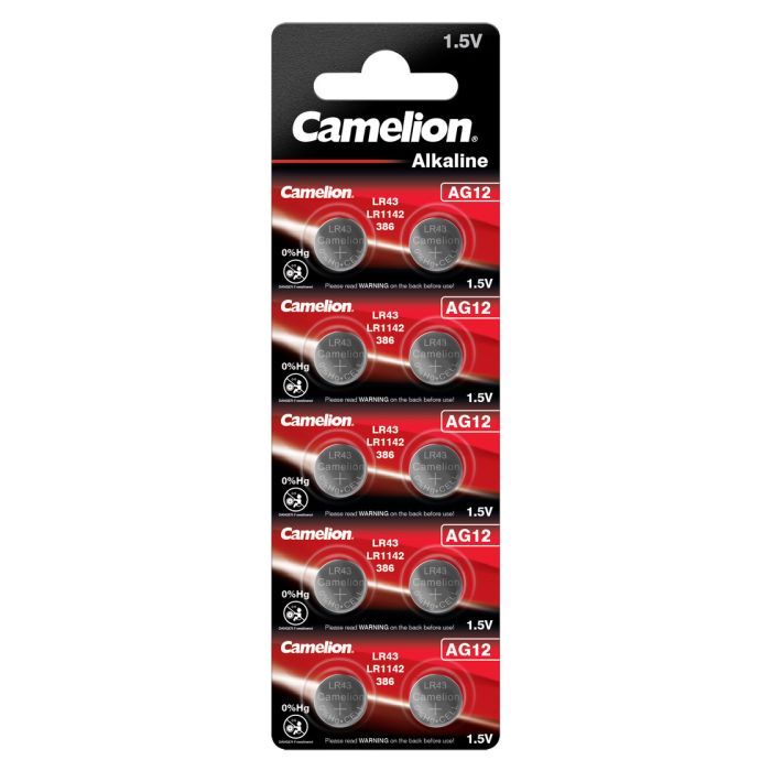 Батарейка Camelion AG12 / LR43 / LR1142 / 386 Alkaline * 10 Фото