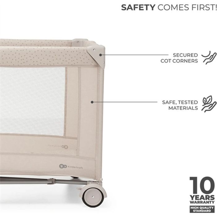 Детский манеж Kinderkraft с пеленатором Joy 2 Beige Фото 6