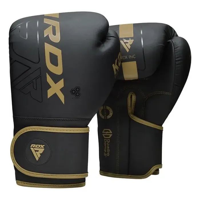 Боксерские перчатки RDX F6 Kara Matte Golden 14 унцій Фото