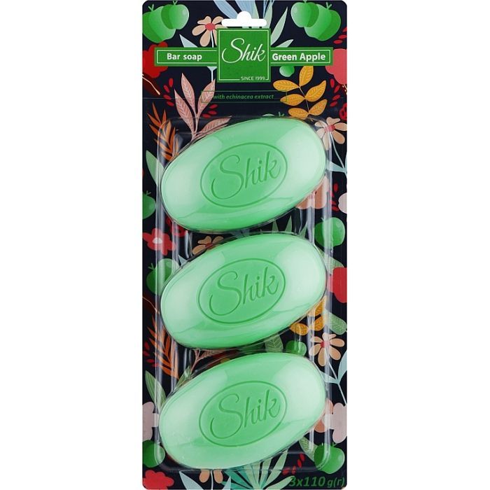 Твердое мыло Shik Зеленое яблоко 3 х 115 г Фото